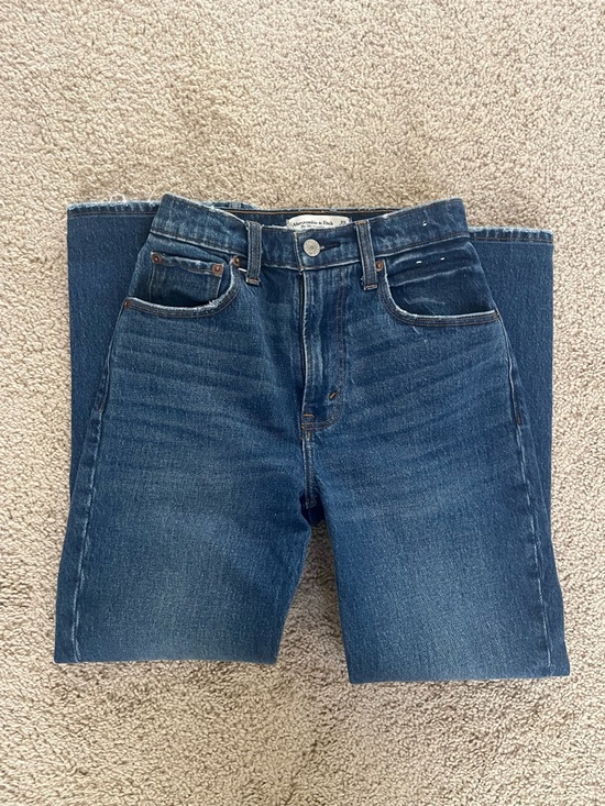 Abercrombie & Fitch Denim - Abercrombie & Fitch Straight Leg Dark Blue Denim Jeans